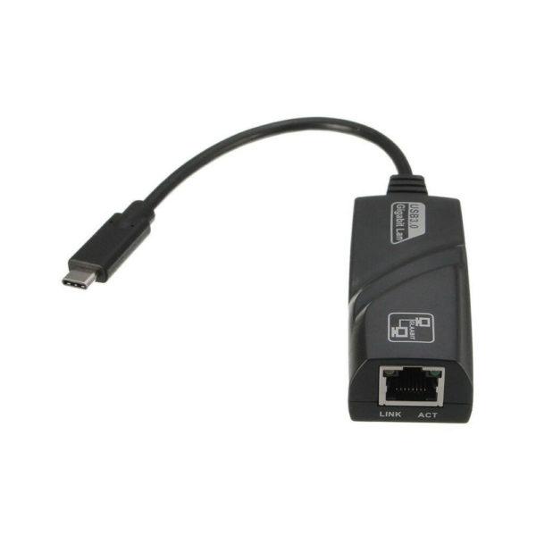 Cabo Adaptador Type-C Para - RJ45 Lan Gigabit 10/100/1000Mbps JC-TYC-R02