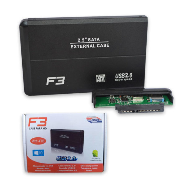 Case para Hd Externo USB 2.0 2,5" Sata CS-U2