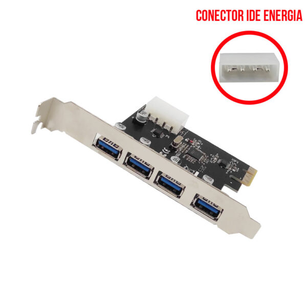 Placa Usb 3.0 Pci-Express 4 Portas 5gbps 5