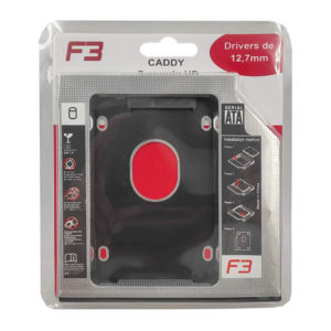 HDD Caddy Para Notebook Sata-Sata 12.7mm F-CY01