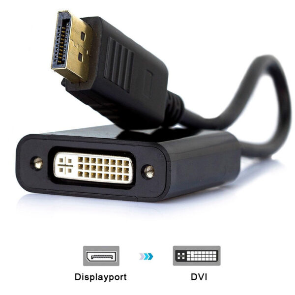 Cabo Adaptador Conversor Displayport Para DVI-I JC-CB-DDVI