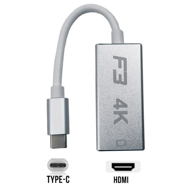 Cabo Adaptador Conversor USB-C 3.1 Type-C Para HDMI 4K 1