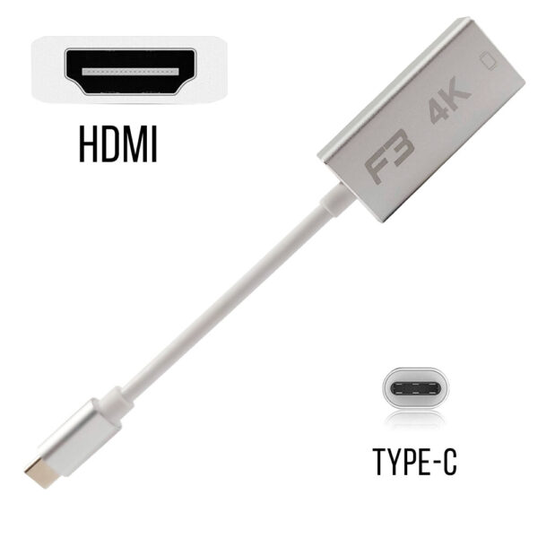 Cabo Adaptador Conversor USB-C 3.1 Type-C Para HDMI 4K