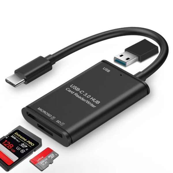 Adaptador TYPE-C para Leitor de cartão USB3.0OTGSD