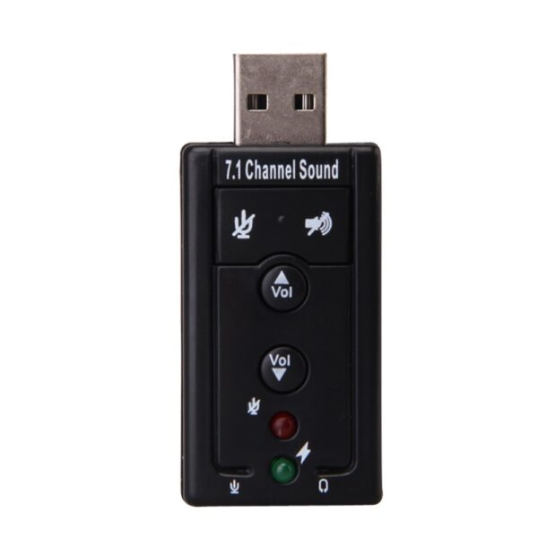 Adaptador de Som USB 2.0 Externo 7.1 Canais 4