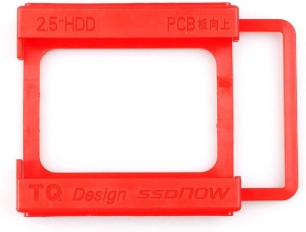 Suporte para 1 HDD e SSD plástico Vermelho 4