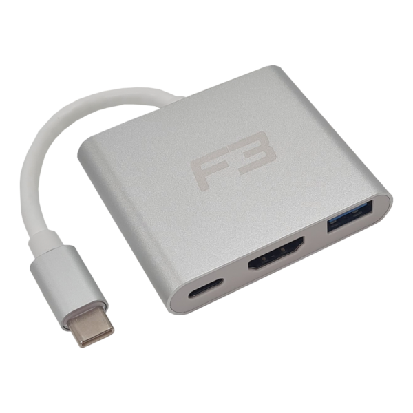 Cabo-Adaptador-3-em-1-USB-C-3.1-Type-C-Para-HDMI-4K-USB-3.0