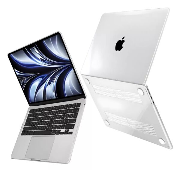 Case Capa Para Macbook Air 15.3 Pol Chip M2 A2941 Transparente 2