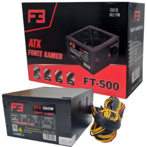 Fonte F3 ATX 500W 80 Plus com cabo de força4